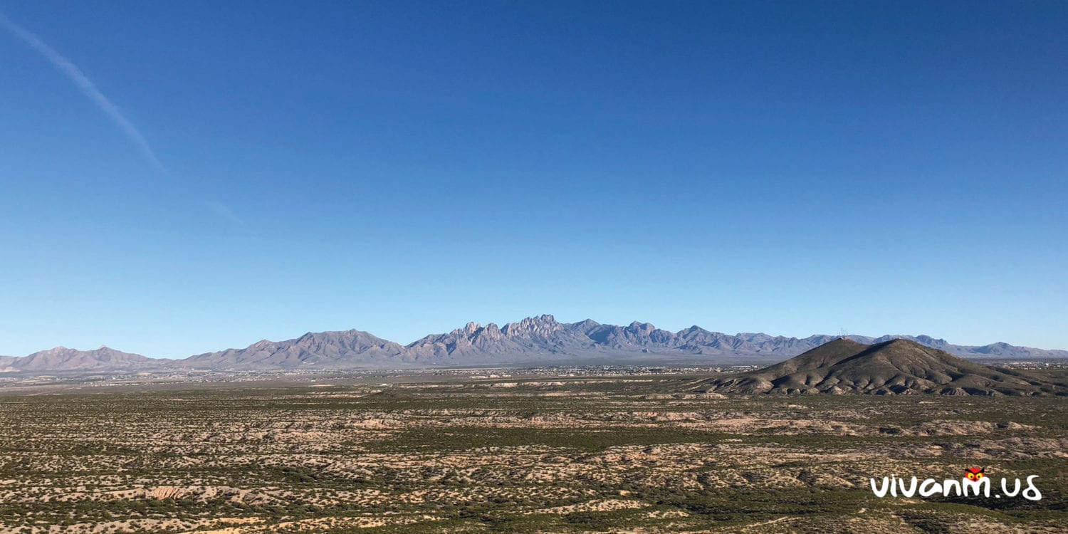 Organ Mountains from the Dona Ana Mountains