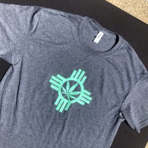 Cannabis Zia Heather Black T-Shirt